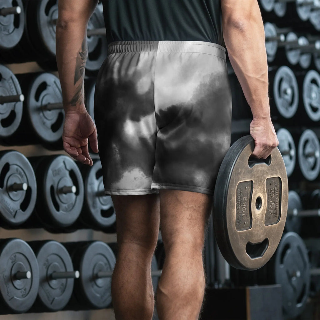Black Smoke All-Over Print Unisex Athletic Shorts - RooLabzBlack Smoke All-Over Print Unisex Athletic Shorts2XSRooLabz