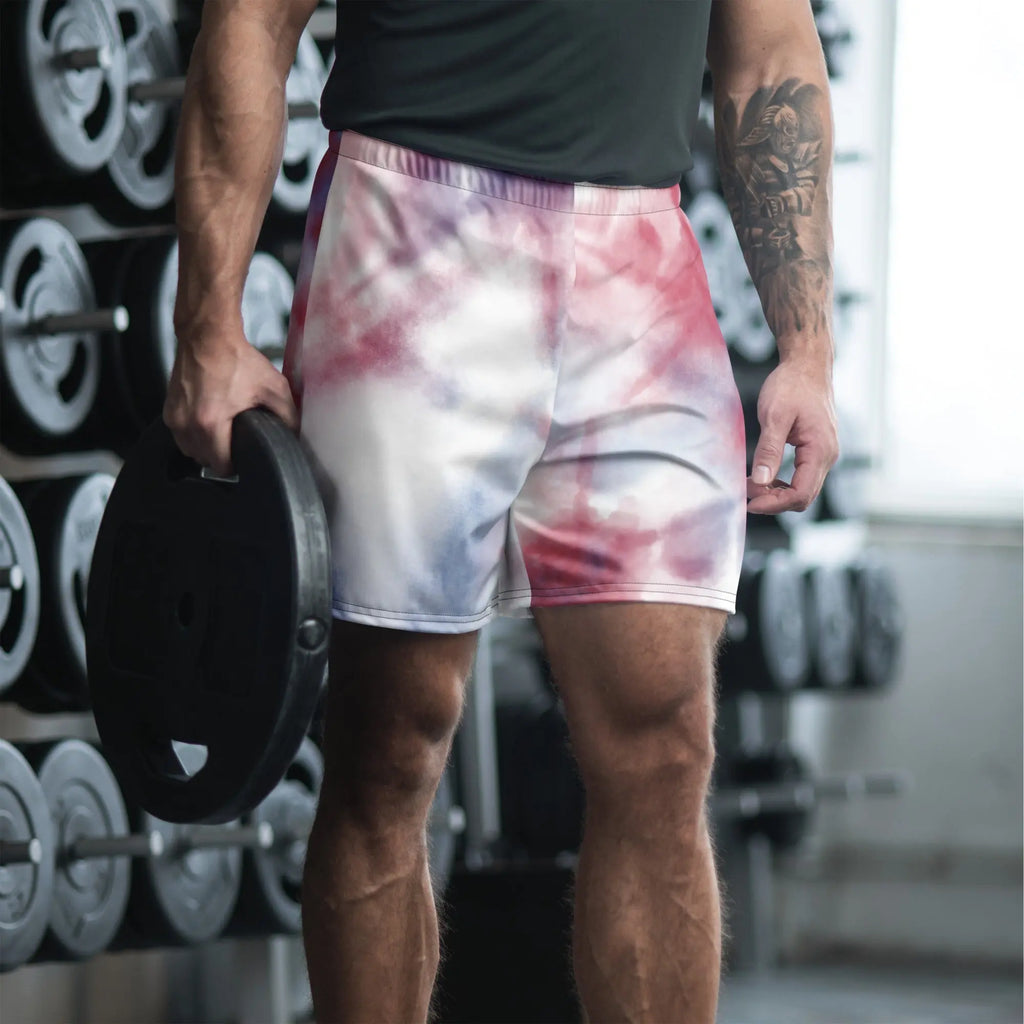 Blush Cloud All-Over Print Unisex Athletic Shorts - RooLabzBlush Cloud All-Over Print Unisex Athletic Shorts2XSRooLabz