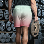 Mint Blush Fade All-Over Print Unisex Athletic Shorts - RooLabzMint Blush Fade All-Over Print Unisex Athletic ShortsXSRooLabz
