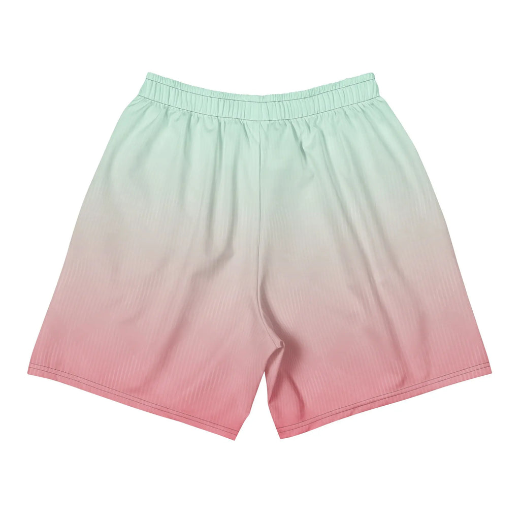Mint Blush Fade All-Over Print Unisex Athletic Shorts - RooLabzMint Blush Fade All-Over Print Unisex Athletic ShortsXSRooLabz