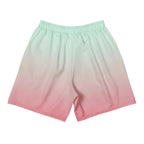 Mint Blush Fade All-Over Print Unisex Athletic Shorts - RooLabzMint Blush Fade All-Over Print Unisex Athletic ShortsXSRooLabz