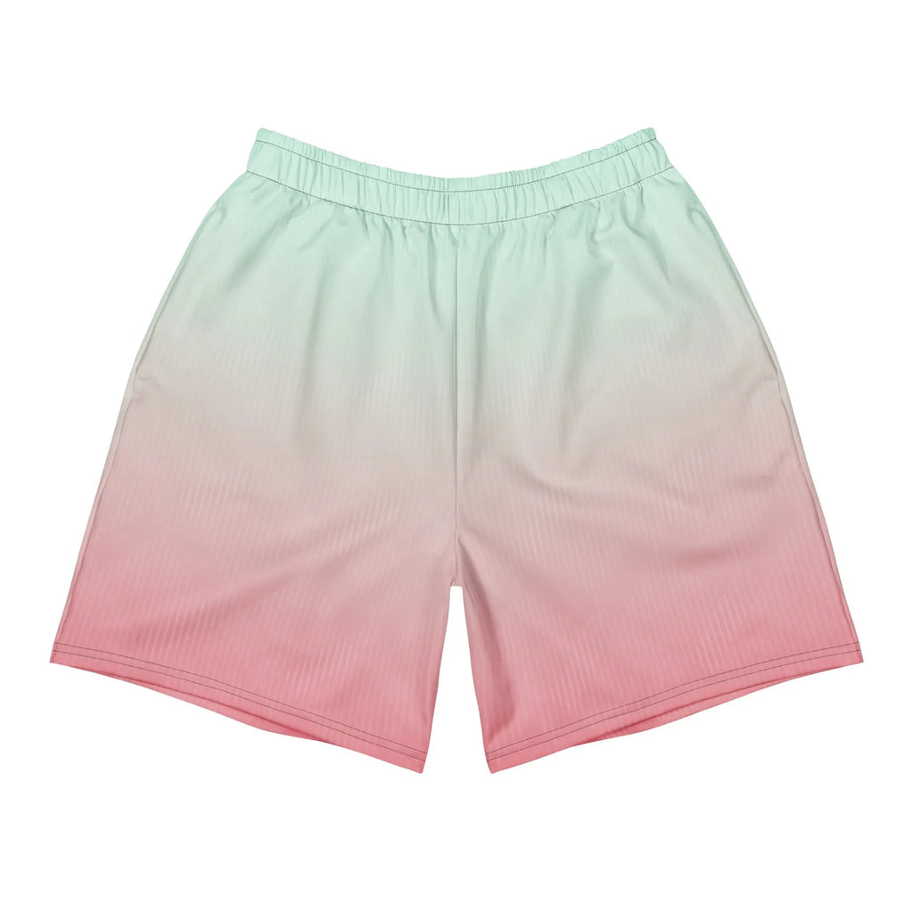 Mint Blush Fade All-Over Print Unisex Athletic Shorts - RooLabzMint Blush Fade All-Over Print Unisex Athletic ShortsXSRooLabz