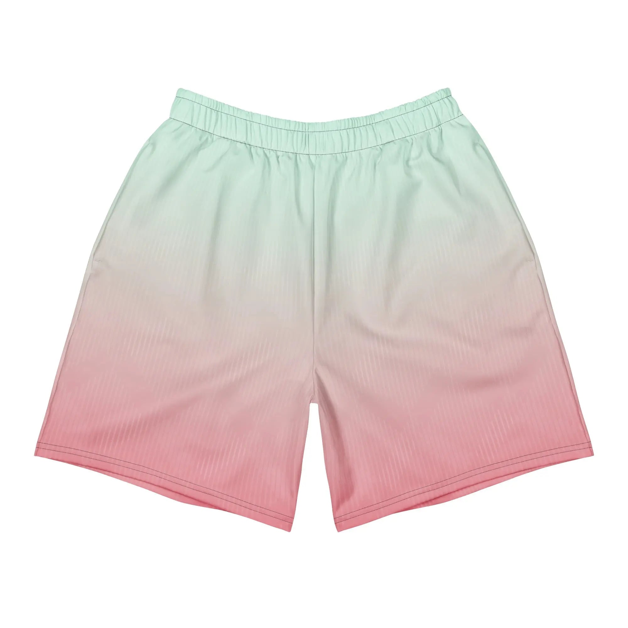 Mint Blush Fade All-Over Print Unisex Athletic Shorts - RooLabzMint Blush Fade All-Over Print Unisex Athletic ShortsXSRooLabz