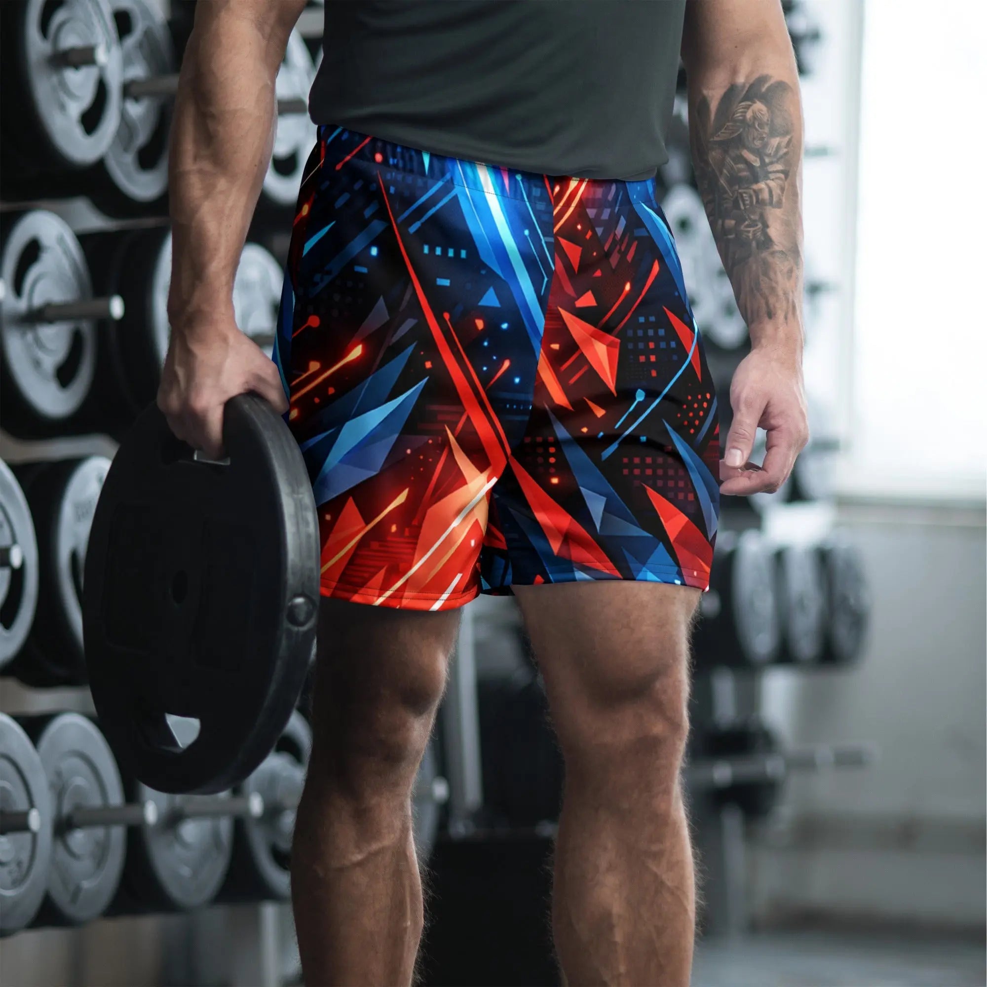 Neon Velocity All-Over Print Unisex Athletic Shorts - RooLabzNeon Velocity All-Over Print Unisex Athletic Shorts2XSRooLabz
