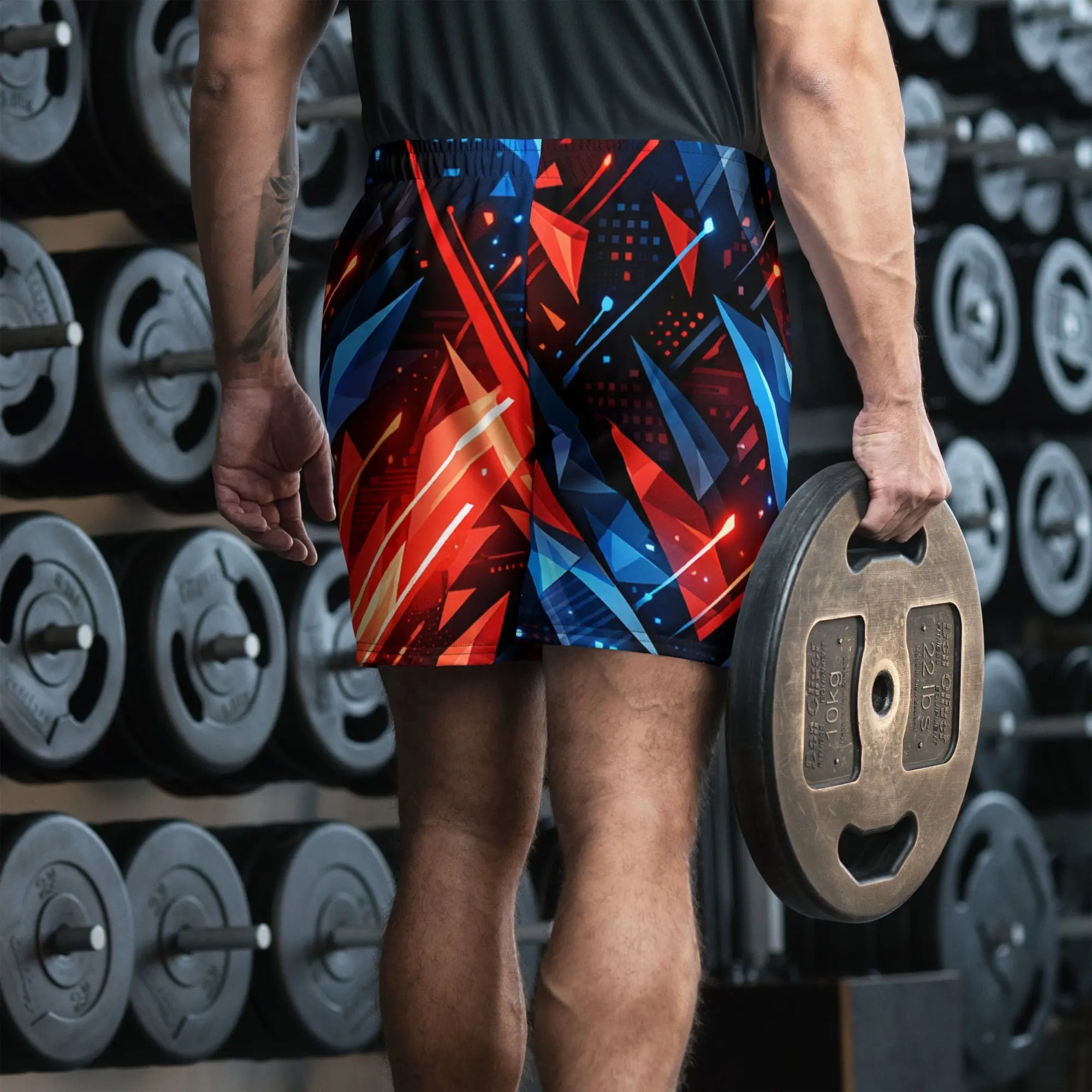 Neon Velocity All-Over Print Unisex Athletic Shorts - RooLabzNeon Velocity All-Over Print Unisex Athletic Shorts2XSRooLabz
