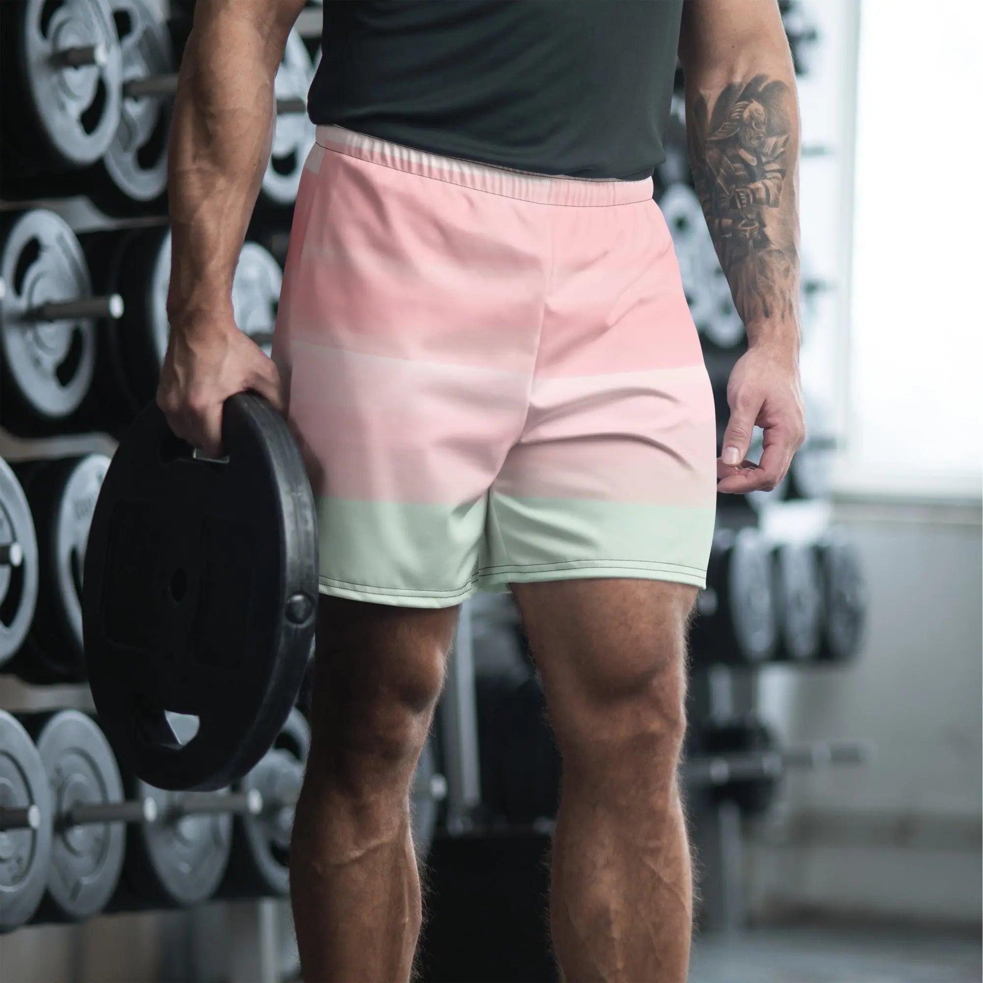 Pastel Wave All-Over Print Unisex Athletic Shorts - RooLabzPastel Wave All-Over Print Unisex Athletic Shorts2XSRooLabz