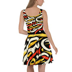 Persian Calligraphy Skater Dress - RooLabzPersian Calligraphy Skater DressXSRooLabz