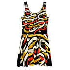 Persian Calligraphy Skater Dress - RooLabzPersian Calligraphy Skater DressXSRooLabz