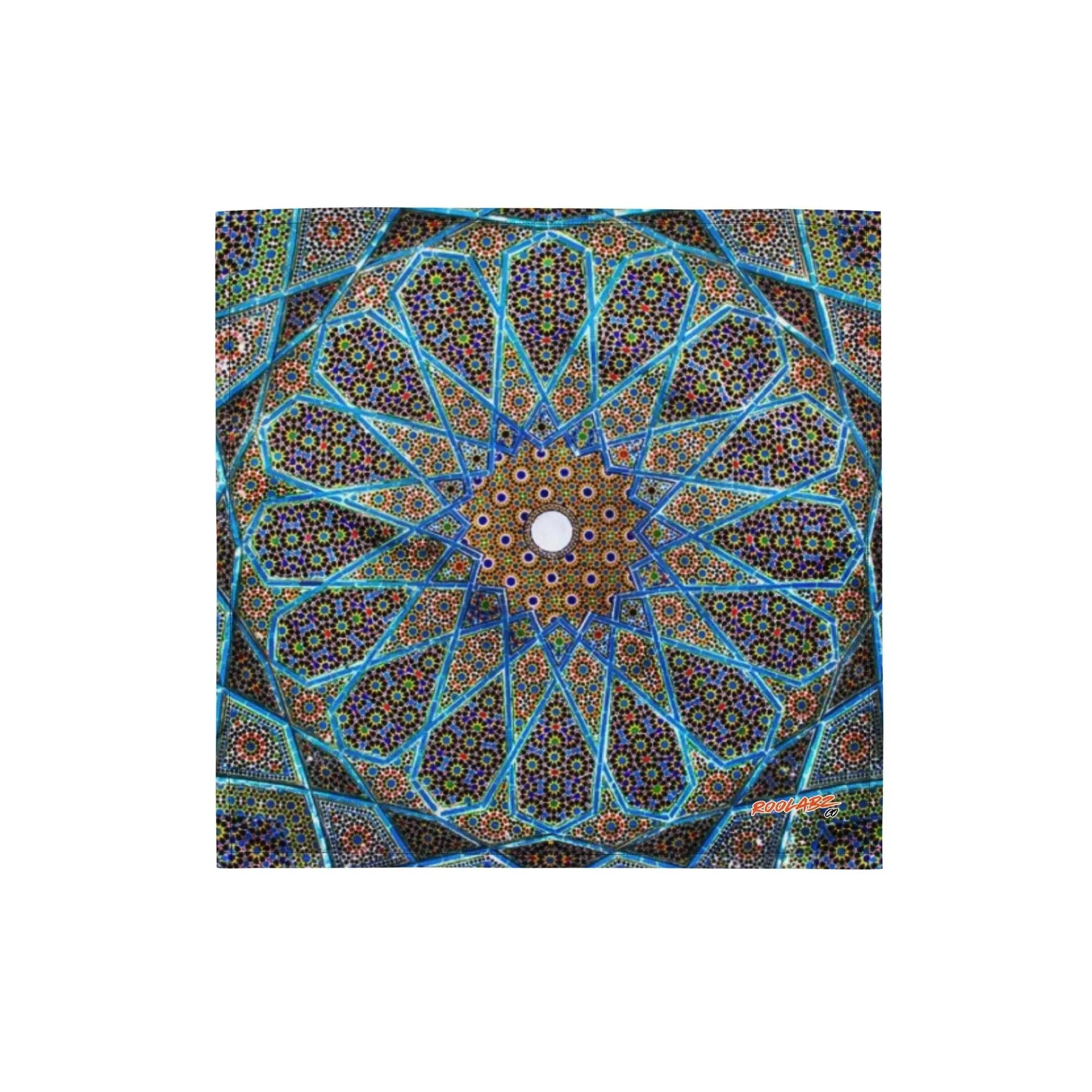 Persian Mosaic Geometric Bandana - RooLabzPersian Mosaic Geometric BandanaSRooLabz