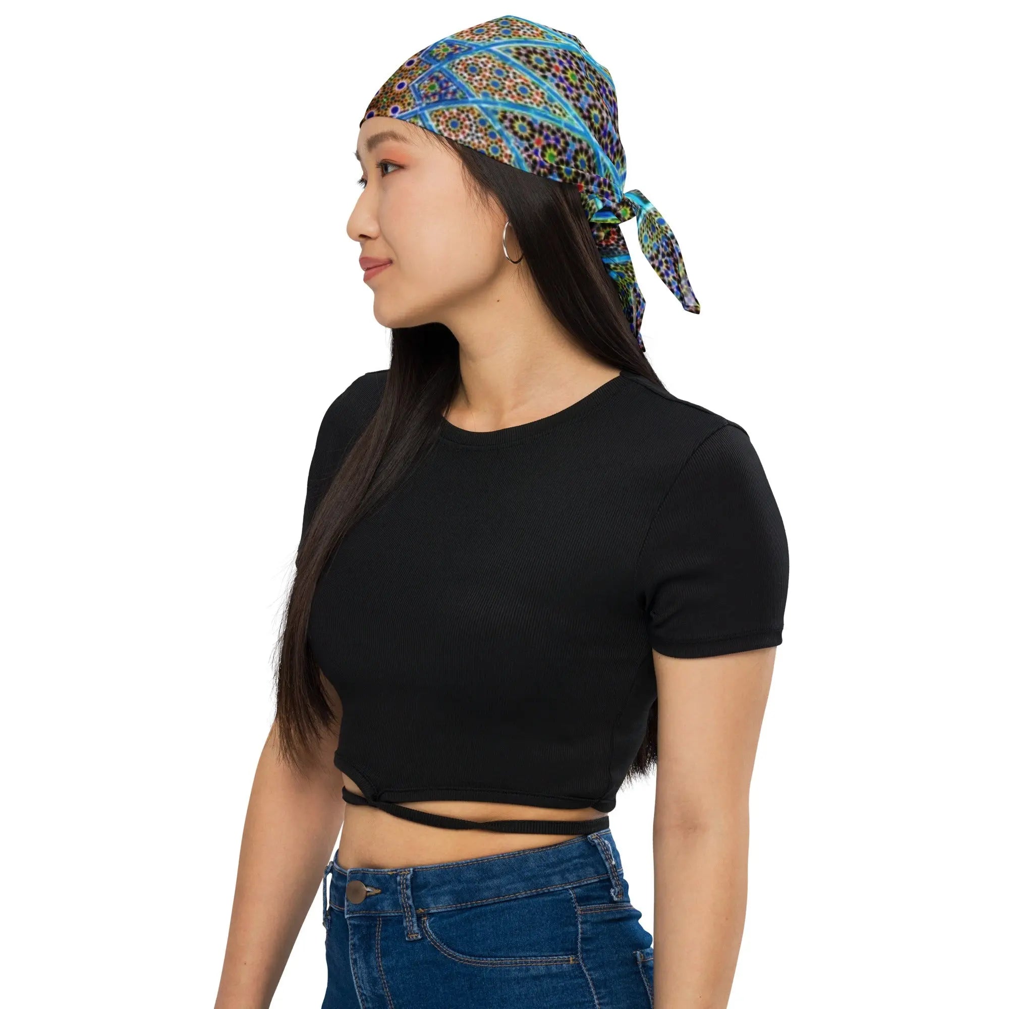 Persian Mosaic Geometric Bandana - RooLabzPersian Mosaic Geometric BandanaLRooLabz