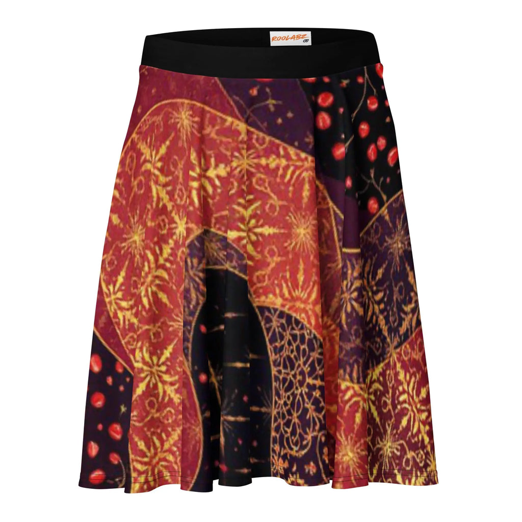 Persian Night Pattern Skater Skirt - RooLabzPersian Night Pattern Skater SkirtXSRooLabz
