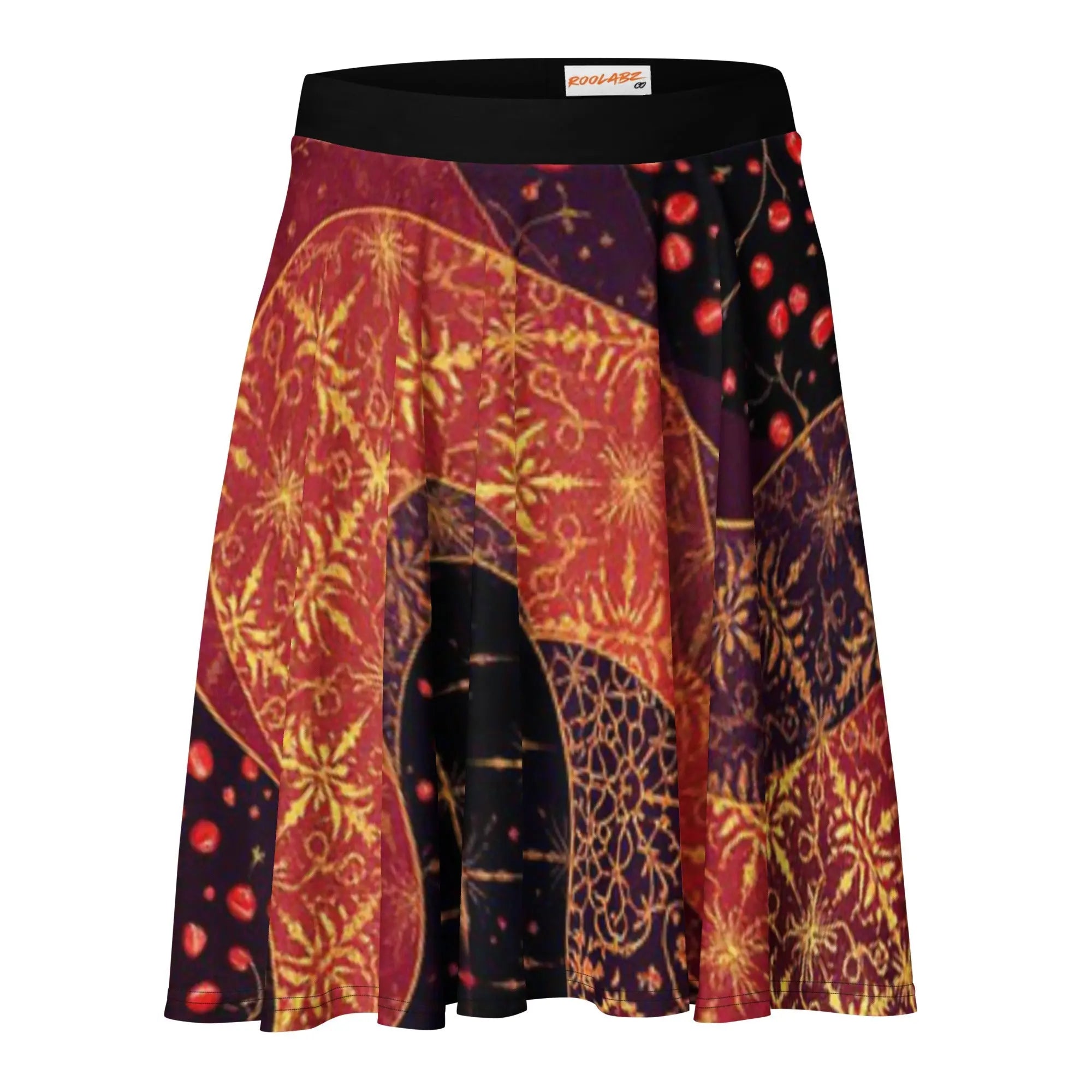 Persian Night Pattern Skater Skirt - RooLabzPersian Night Pattern Skater SkirtXSRooLabz