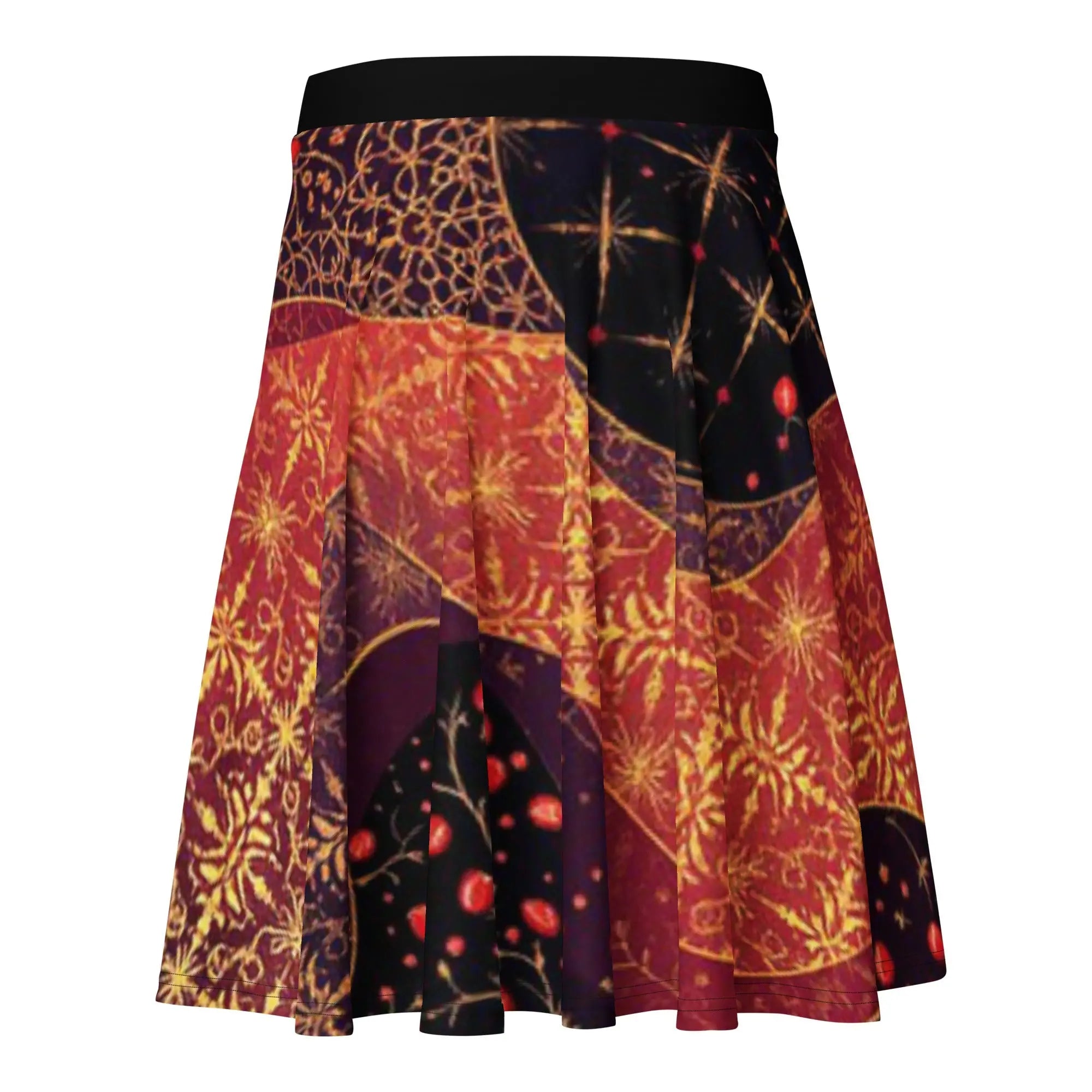 Persian Night Pattern Skater Skirt - RooLabzPersian Night Pattern Skater SkirtXSRooLabz