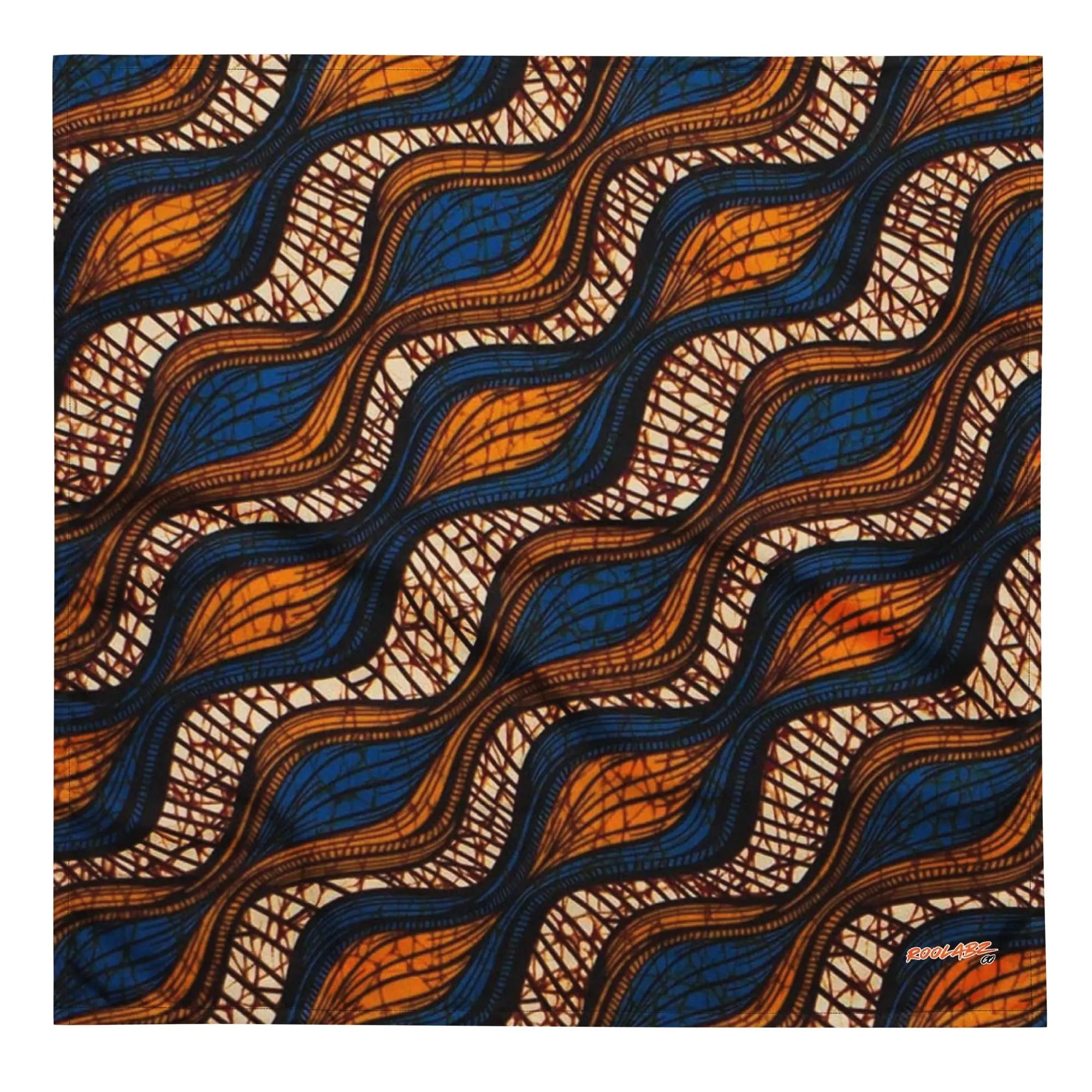 Roolabz Heritage Wave Pattern Bandana - RooLabzRoolabz Heritage Wave Pattern BandanaLRooLabz