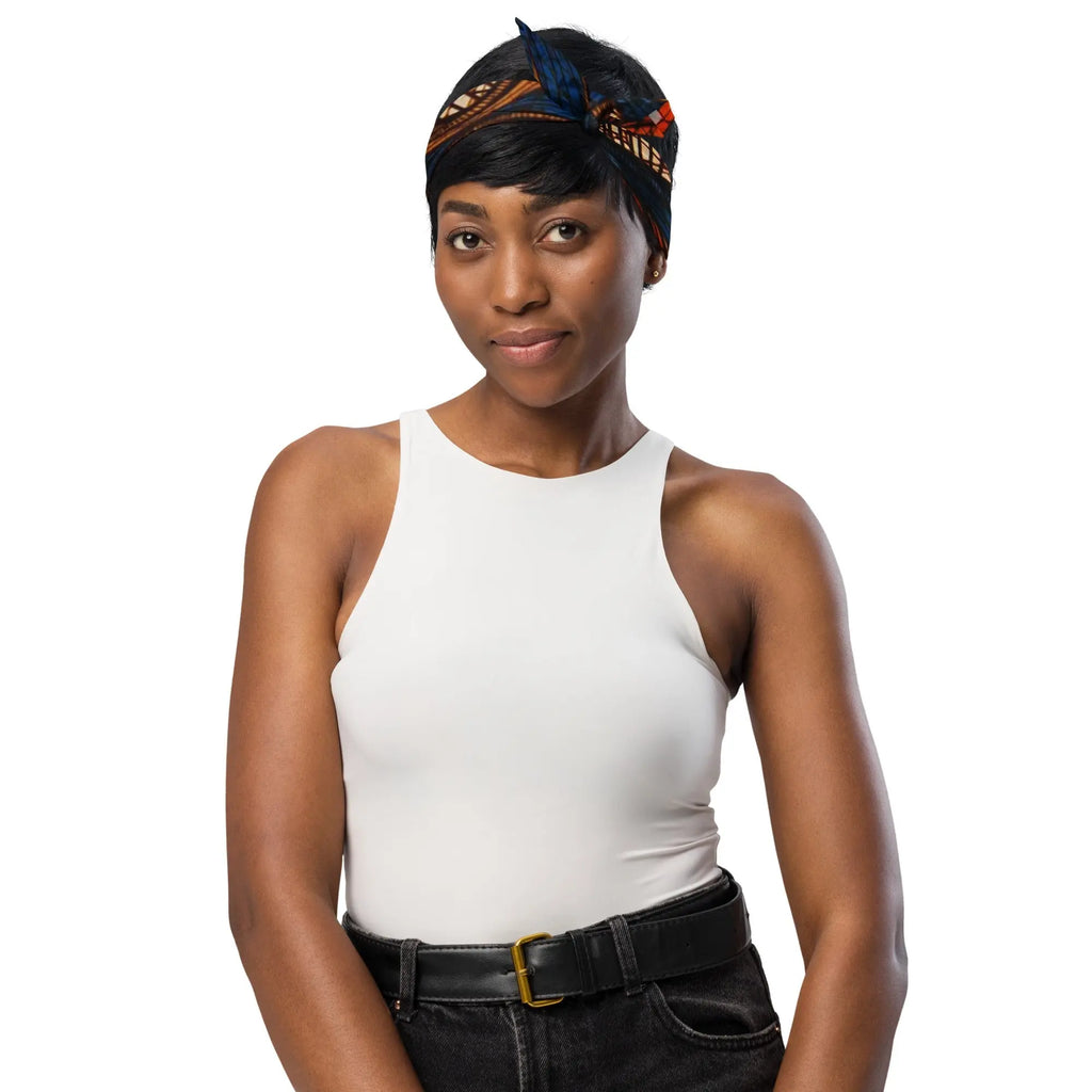 Roolabz Heritage Wave Pattern Bandana - RooLabzRoolabz Heritage Wave Pattern BandanaLRooLabz