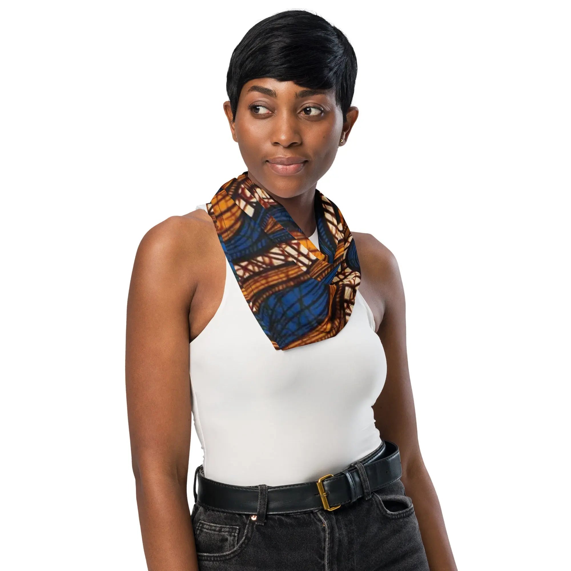 Roolabz Heritage Wave Pattern Bandana - RooLabzRoolabz Heritage Wave Pattern BandanaLRooLabz