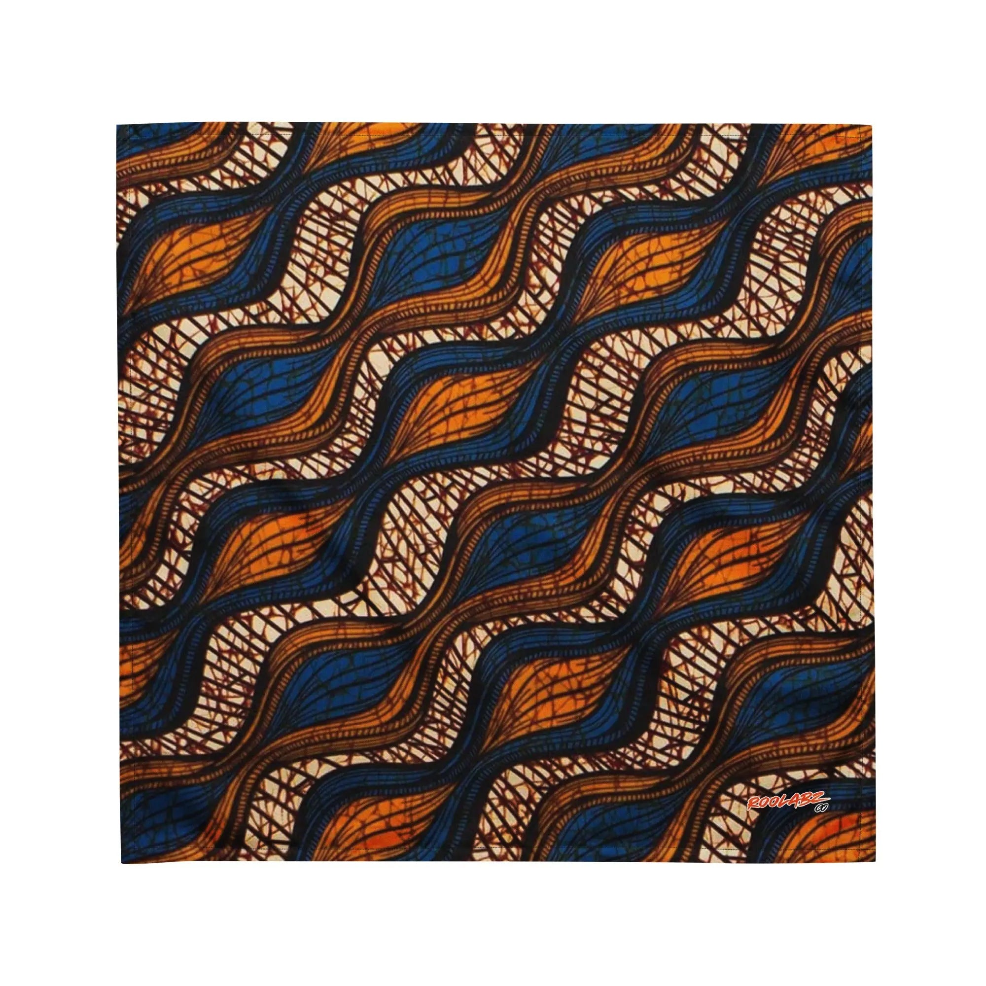 Roolabz Heritage Wave Pattern Bandana - RooLabzRoolabz Heritage Wave Pattern BandanaMRooLabz