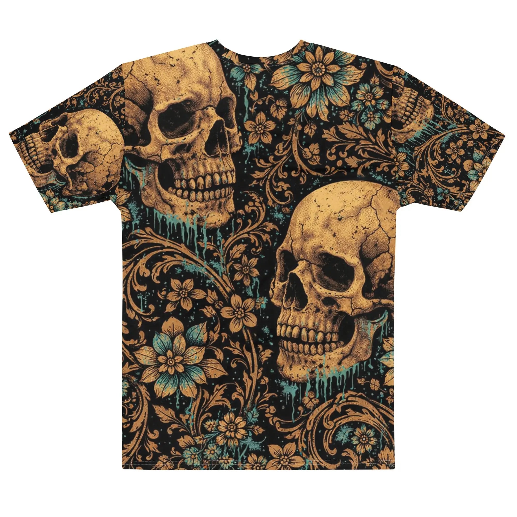 Roolabz Skull & Bloom Men’s T-Shirt - RooLabzRoolabz Skull & Bloom Men’s T-ShirtXSRooLabz
