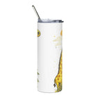 Safari Giraffe Stainless Steel Tumbler - RooLabzSafari Giraffe Stainless Steel TumblerRooLabz