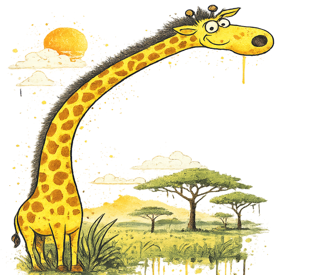 Safari Giraffe Stainless Steel Tumbler | 20 oz